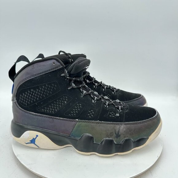 Nike Air Jordan 9 Retro Men Size 11 CT8019-024 Black Racer Blue Basketball Shoes - Picture 4 of 11